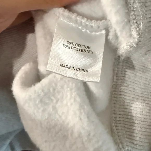 White Fox Boutique Light Gray Hoodie with Purple Logo - Picture 4 of 4